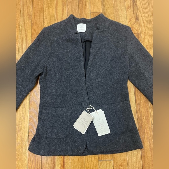 120% Lino Cashmere Blazer/Jacket Women’s Size 42 (see measurements) in Grey NWT - Picture 7 of 7